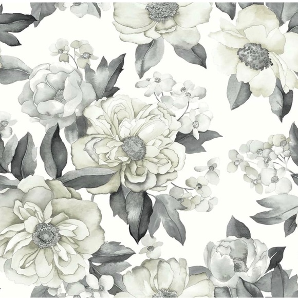 RoomMates Peel and Stick Wallpaper Watercolor Floral Bouquet RMK12030WP NEW - Picture 1 of 10